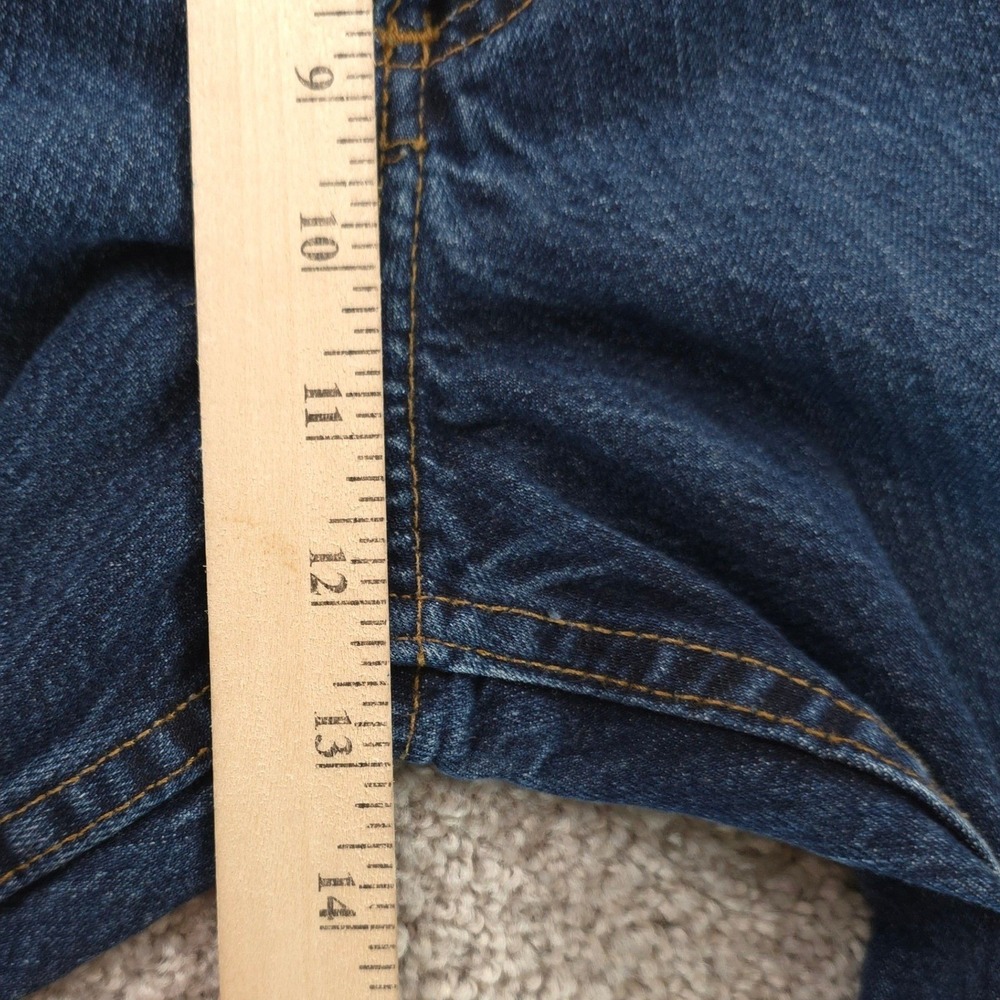 Carhartt Relaxed Fit Jeans Mens 40x32 Dark Blue BD5119-M Workwear Cotton Denim - Picture 7 of 10
